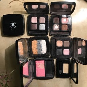 Chanel lot - les 4 ombres eyeshadow quads palettes