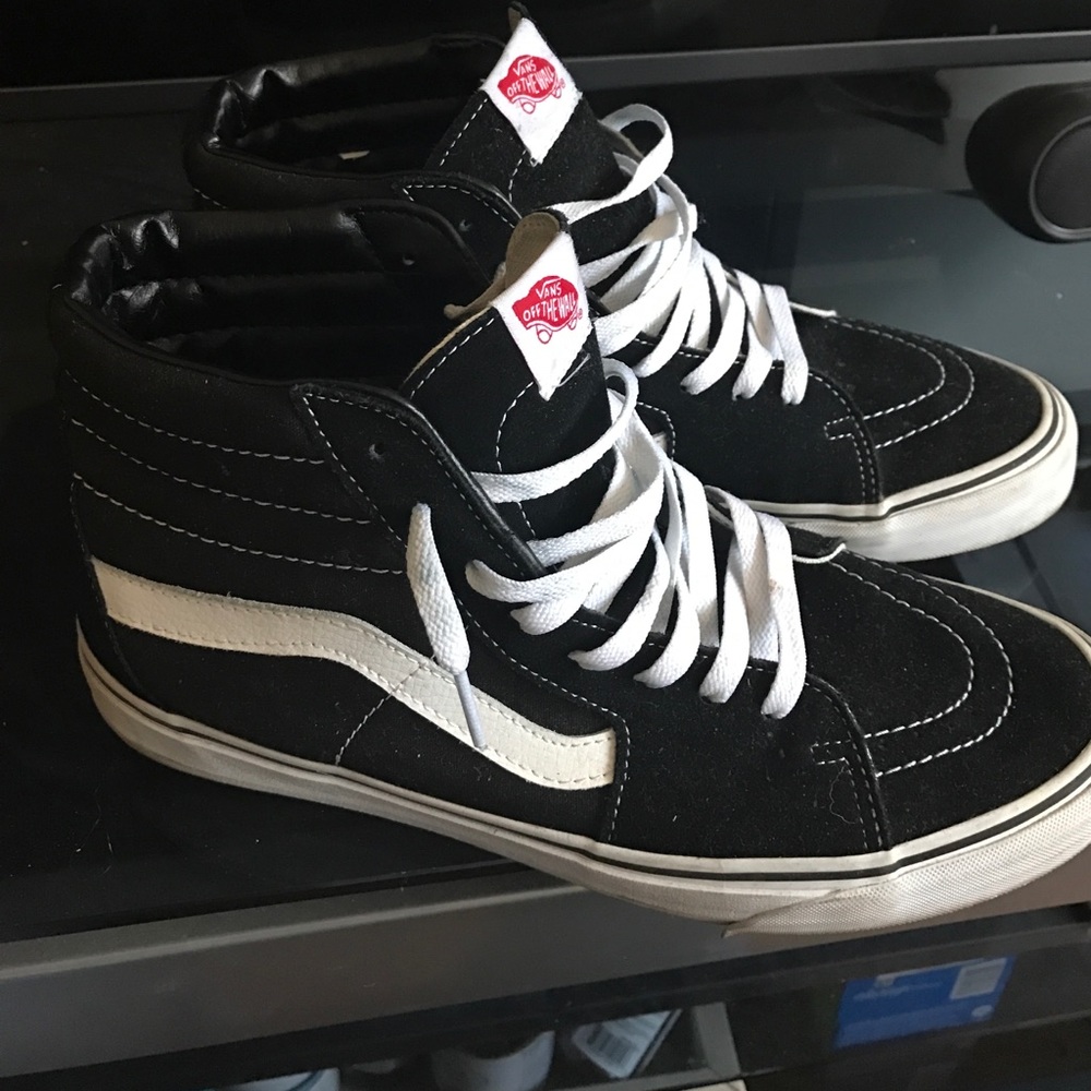Sk8 Hi Vans Black Size 11