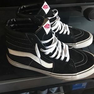 Sk8 Hi Vans Black Size 11