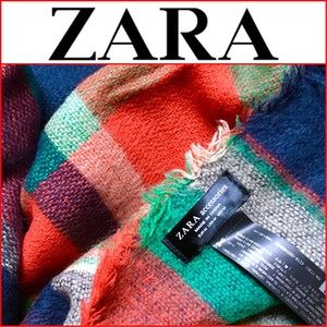 💯% authentic ZARA oversized blanket scarf