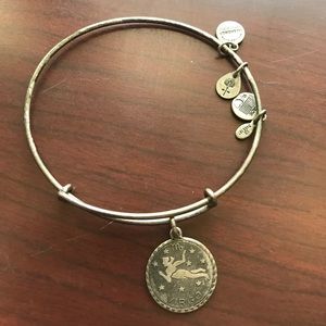 Alex and Ani silver Virgo charm bracelet
