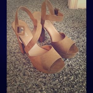 Suede heels