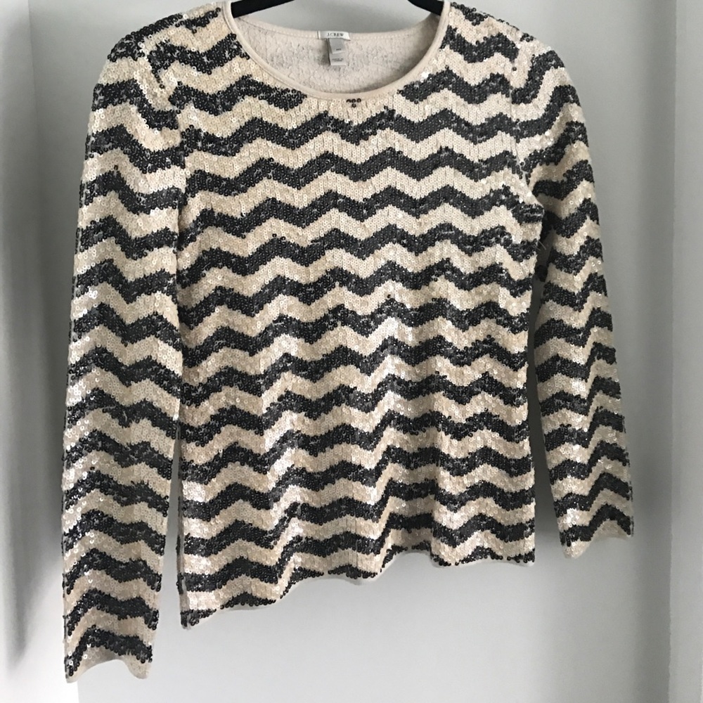 J.Crew sequin blouse