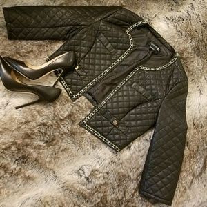 Forever 21 Quilted Cropped Jacket Sz. M