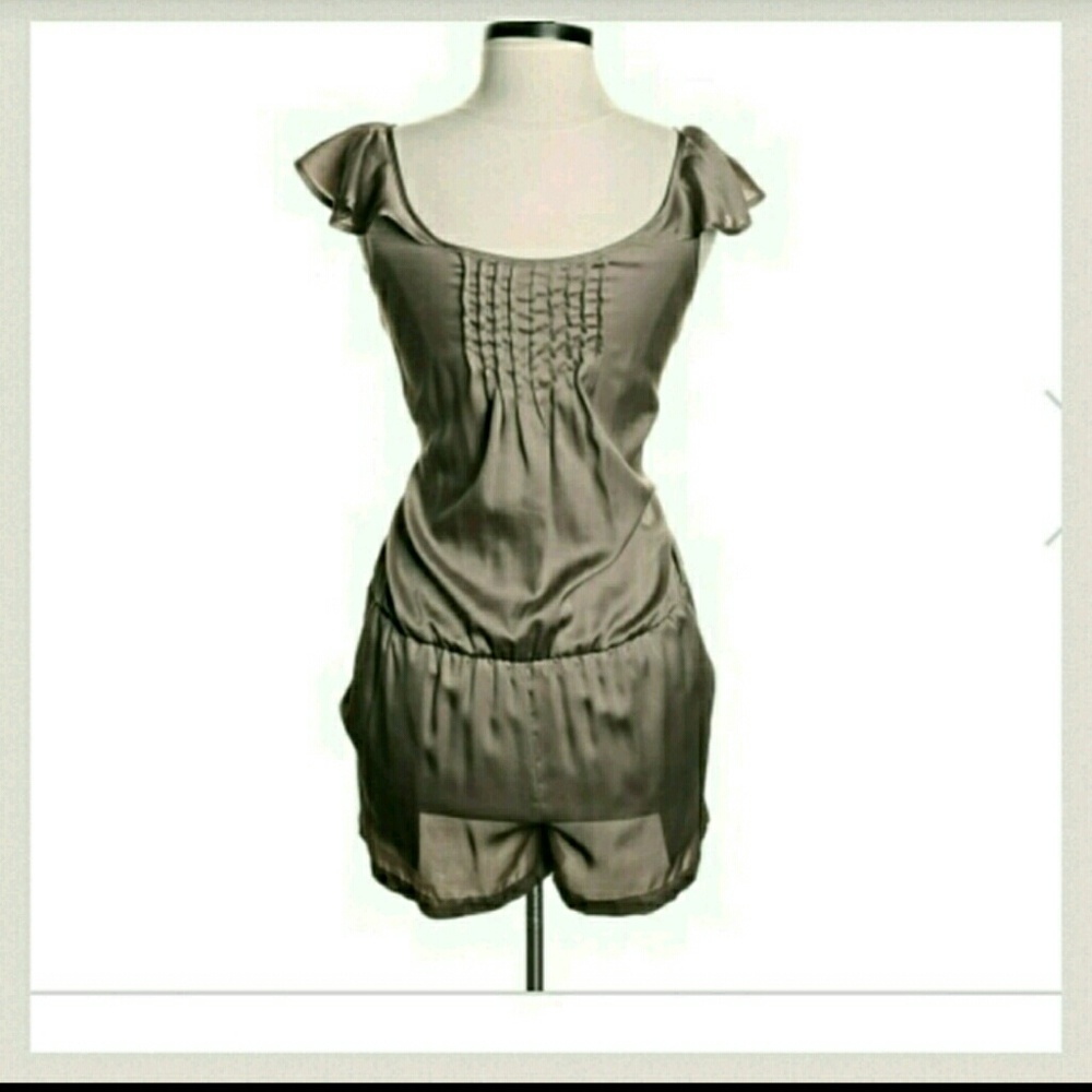 BCBGeneration champagne romper.