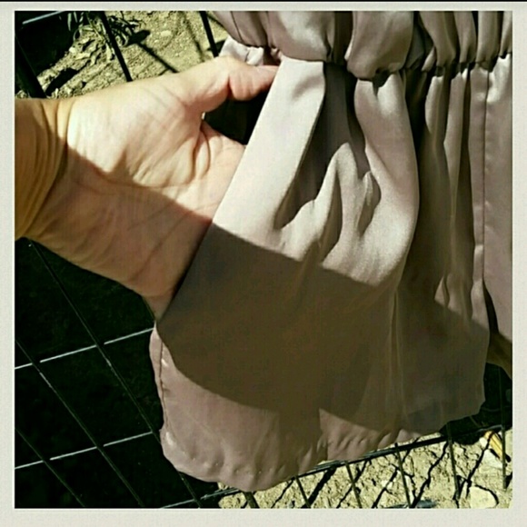 BCBGeneration champagne romper. - Picture 3 of 4