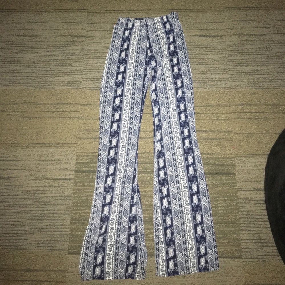 Flared Tribal Print Pants