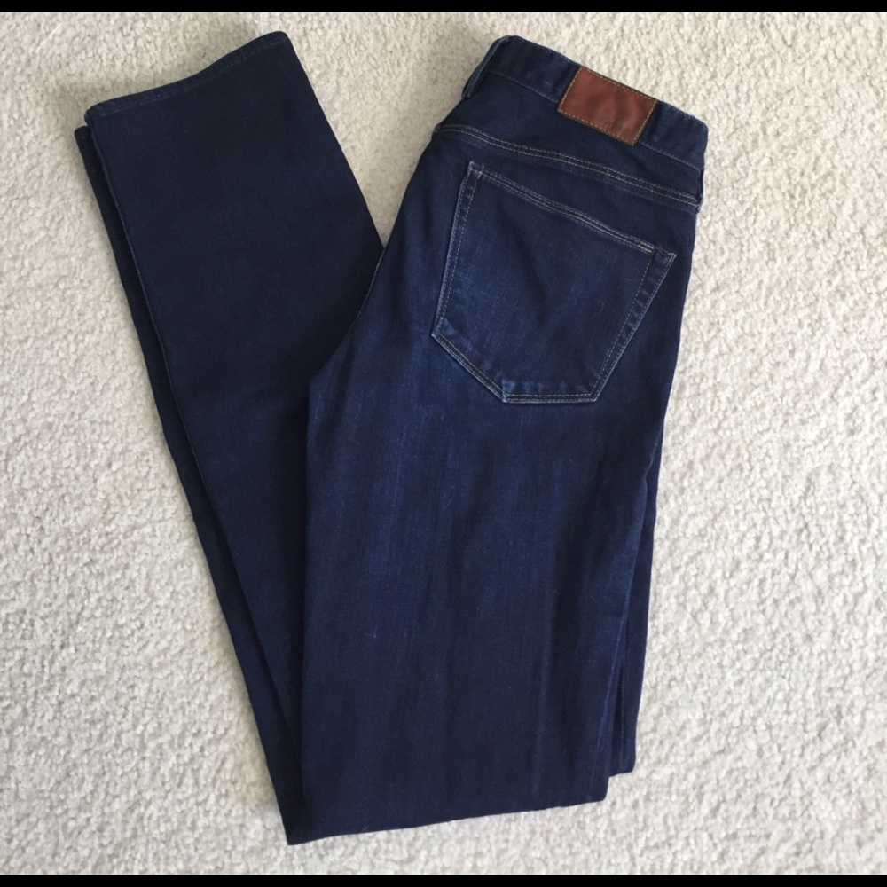 Madewell Rail Straight Dark Denim Jeans