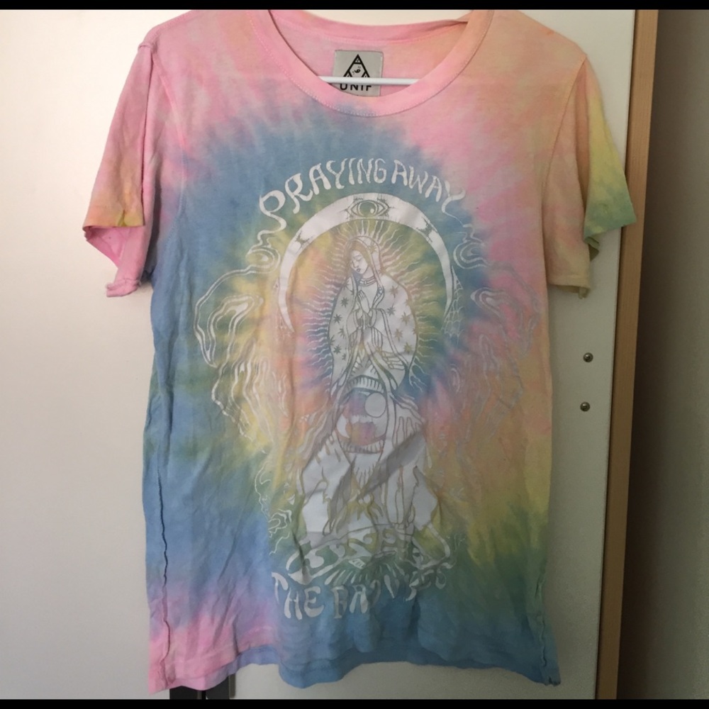 UNIF "Praying Away the Bad Vibes" shirt size XS