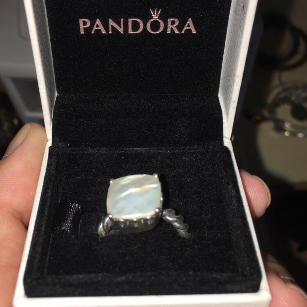 Mother of pearl pandora ring!!