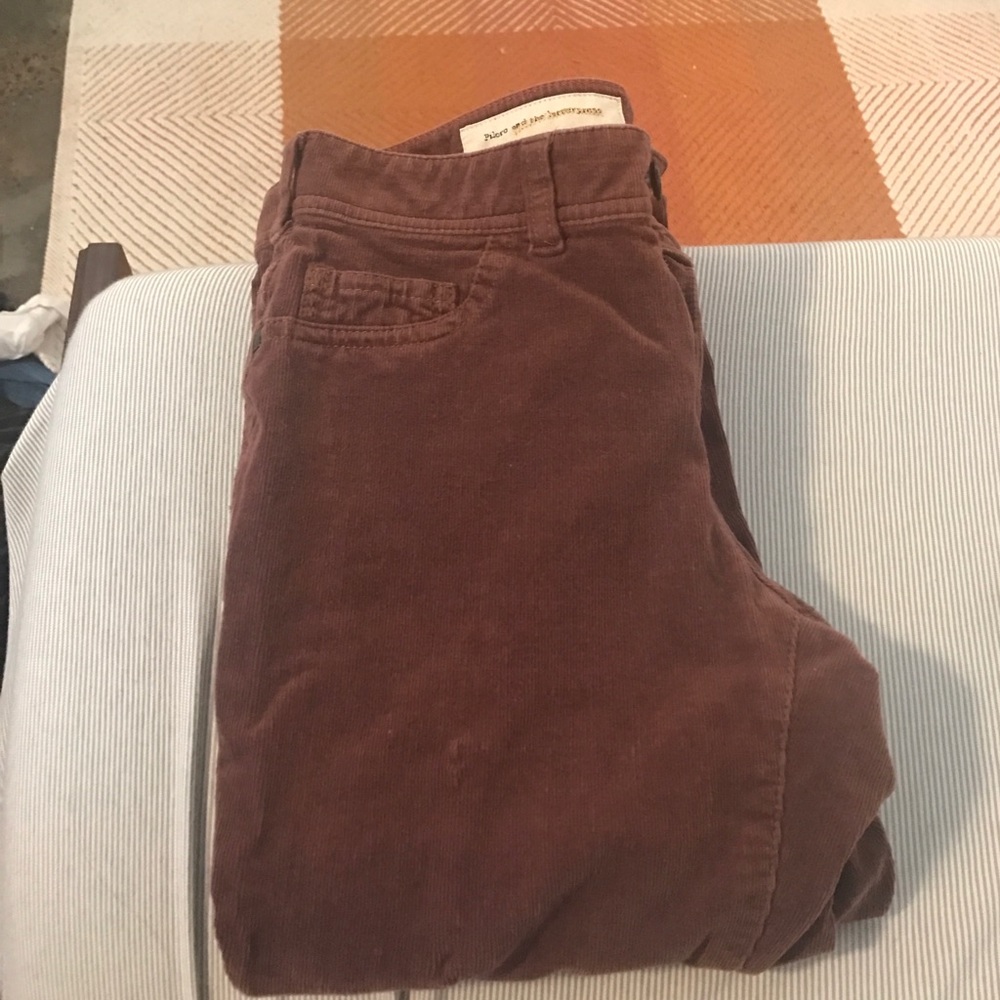 Anthropologie, skinny, copper cords!