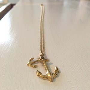 J. Crew Anchor Necklace