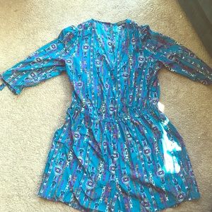 Plus Size Plunge Neck Romper-- NEVER WORN
