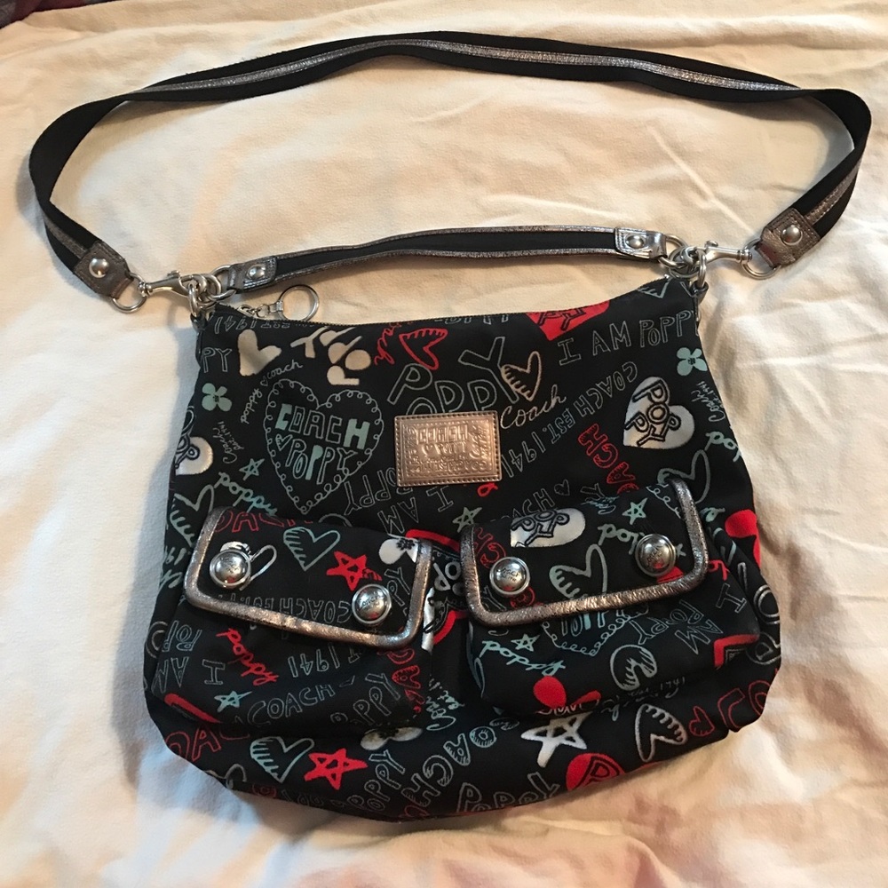 Coach Poppy Graffiti Crossbody purse