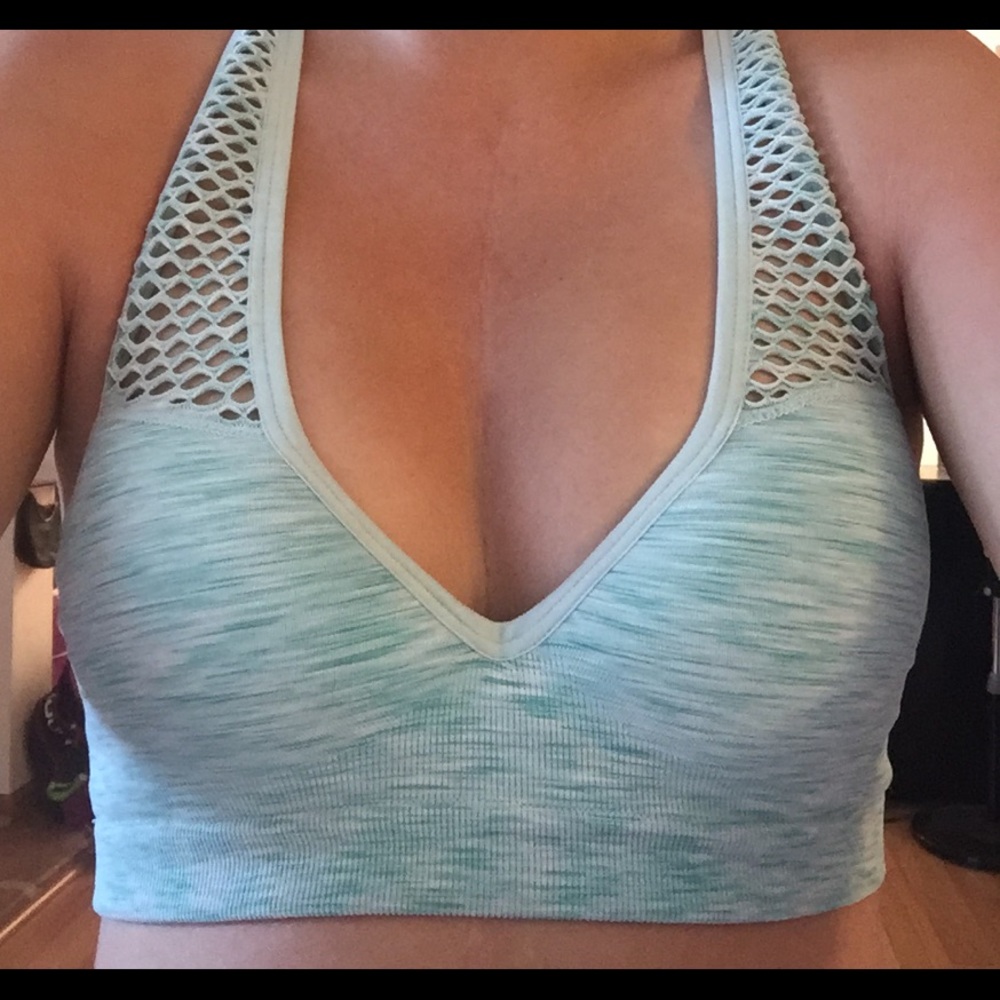 PINK cotton push up sports bra!