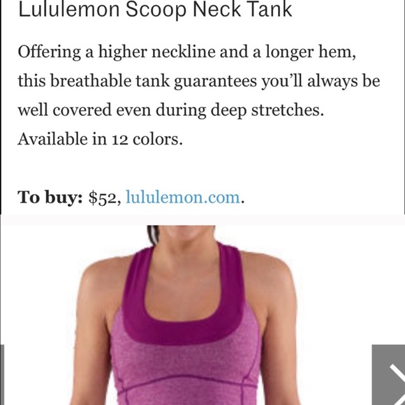 Lululemon Scoop Neck Tank Top - Picture 4 of 4
