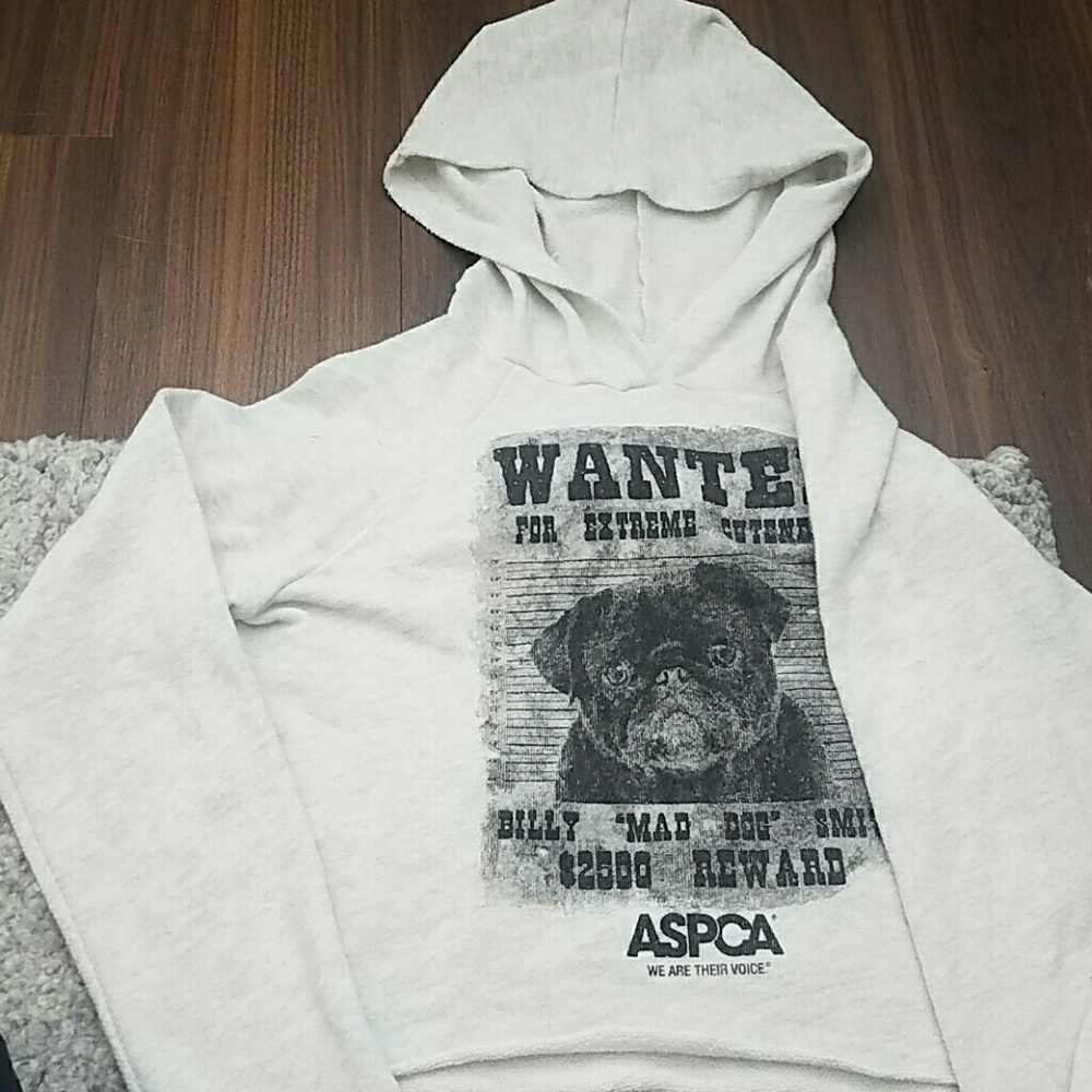 ASPCA Pug Cropped Hoodie