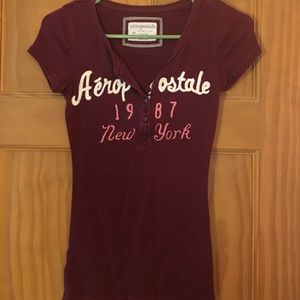 Burgundy Aeropostale T-Shirt