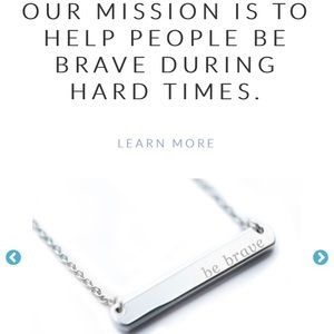 Engraved Bravelets Be Brave necklace