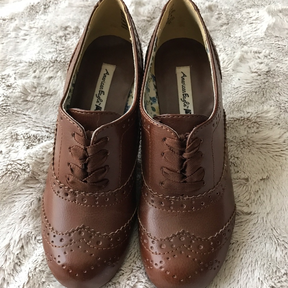 Brown Detailed Heels