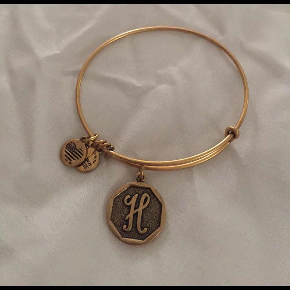 Alex and Ani "H" bracelet