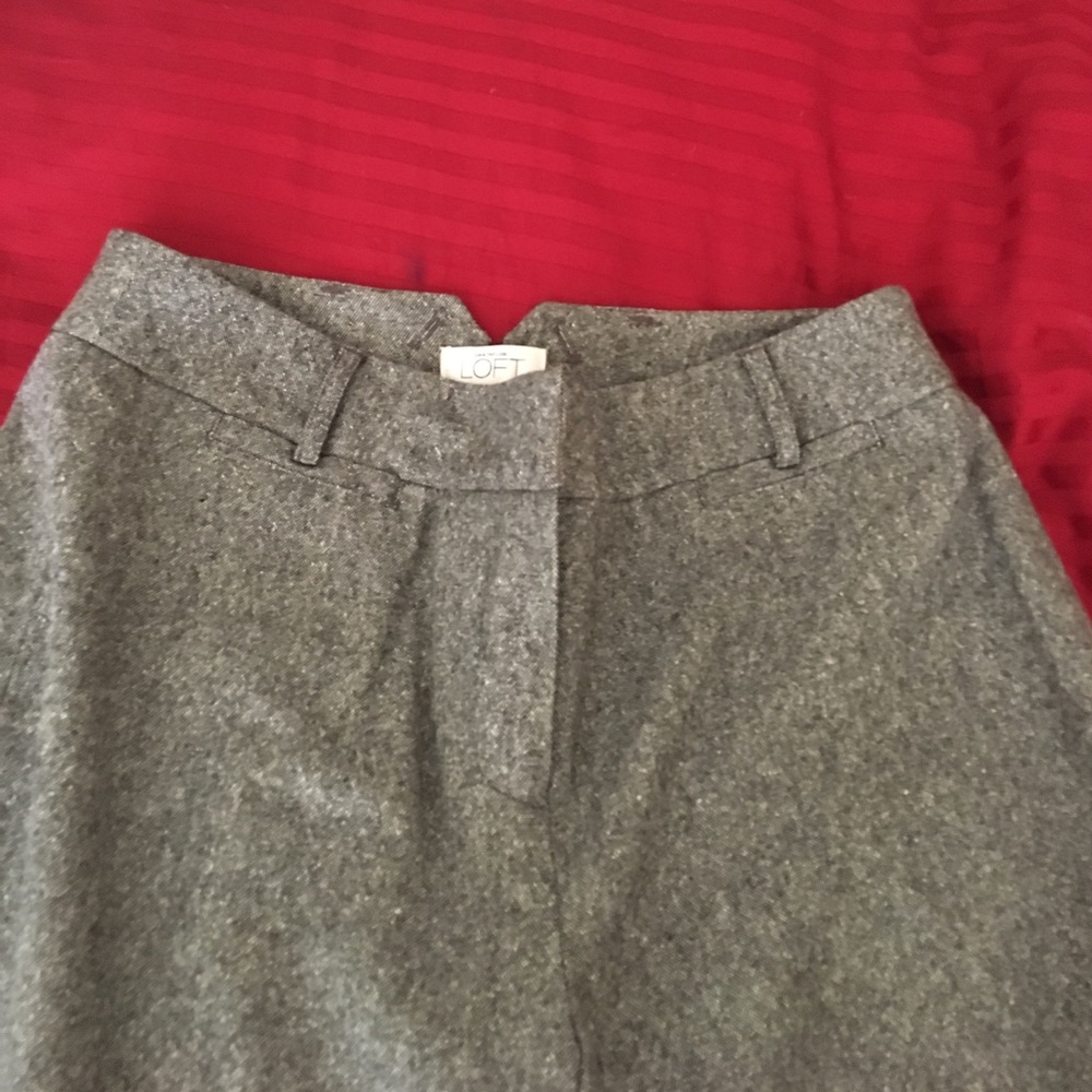Gray wool pants!