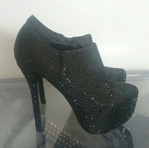 Sexy Black Rhinestones Anklet by Bella Luna