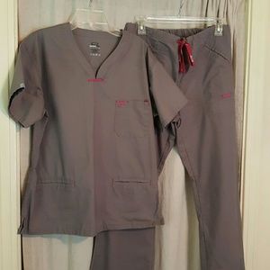 Set of Women's Iguana Med Scrubs, size Med.