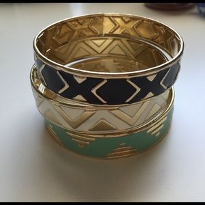 Stack of three bangles