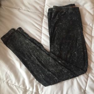 American apparel acid wash high waisted leggings