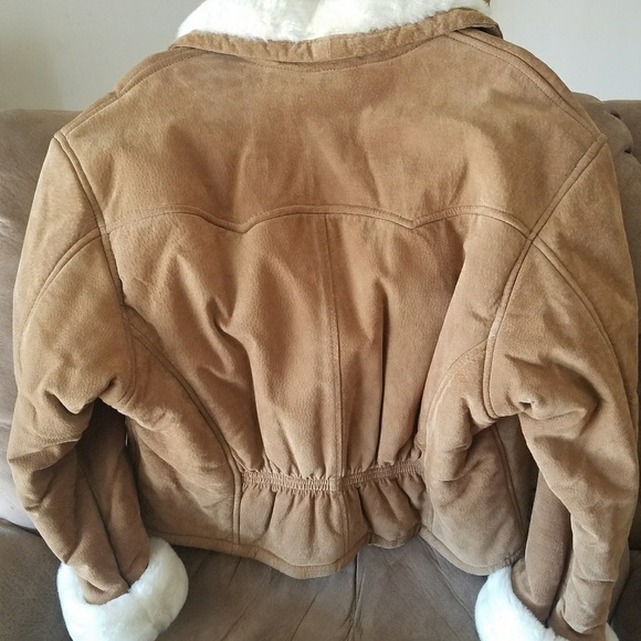 Leather/Suede Jacket w faux fur super soft lining - Picture 2 of 5