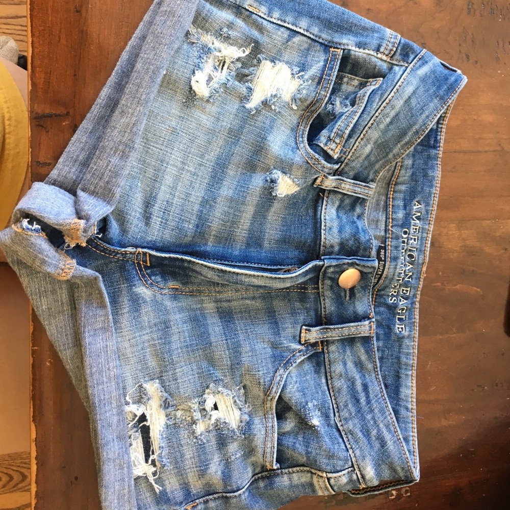 Denim shorts