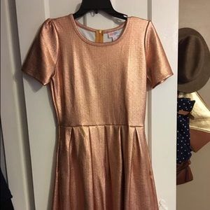 LuLaRoe Elegant Amelia Rose Gold - M
