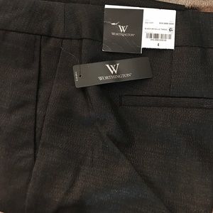 /Worthington/ metallic tweed pants