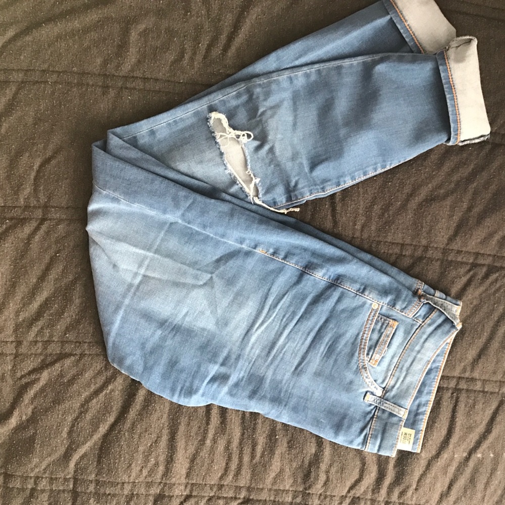 Topshop Moto Leigh ripped jeans