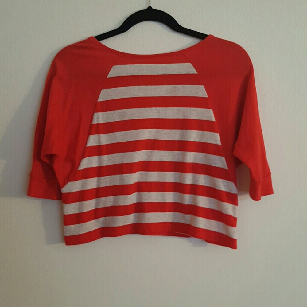 🔴 2 for $10 Justice Red Crop Top Glittering Panda - Picture 2 of 3