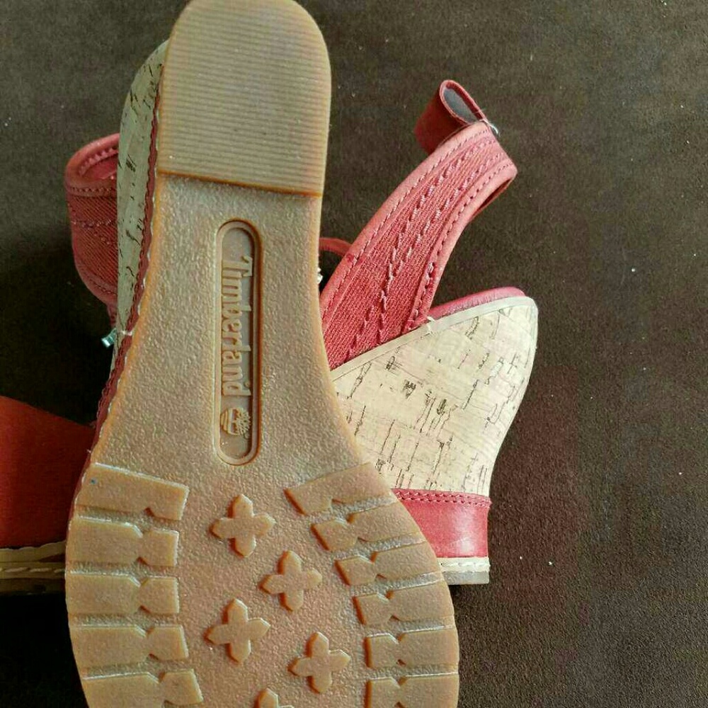 Red Timberland Sandals - Picture 3 of 4