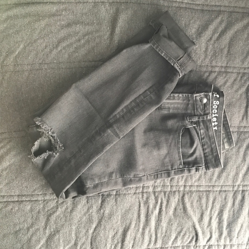 Articles of Society Black Ripped Jeans