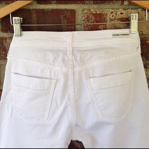 Citizens of Humanity "Dani" white cropped jean