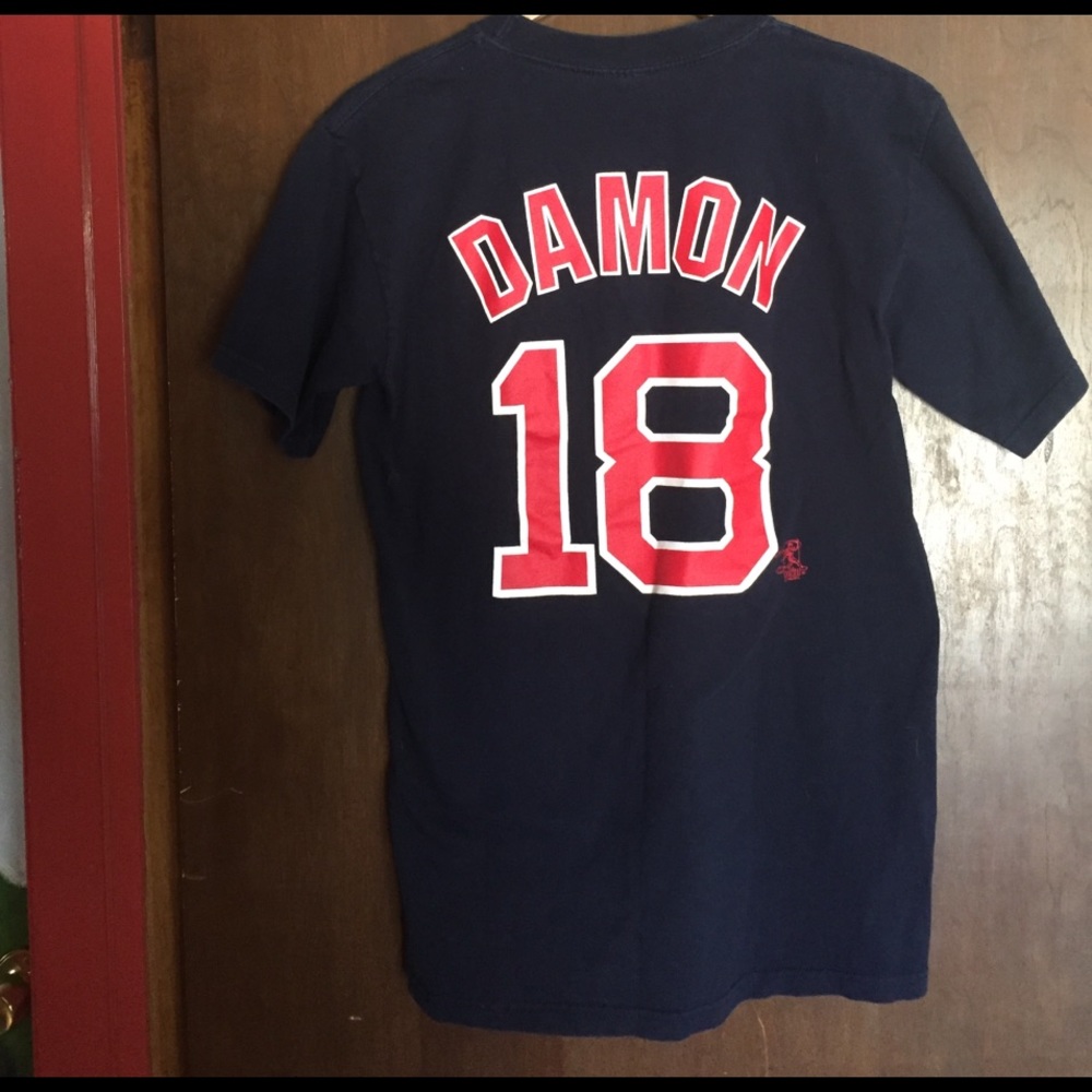 Boston Red Sox Johnny Damon #18 Unisex Shirt EUC
