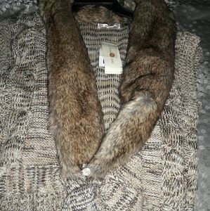 Faux fur vest