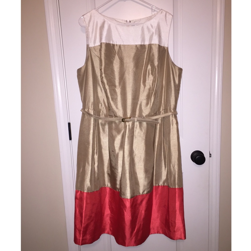 💜Color-block Dress with Cardigan 💜