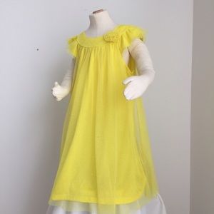 Girls Bright Yellow Dress