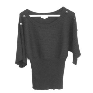 ❤️Black Ribbed Sweater w/ Flowy Sleeves❤️