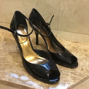 Nine West Black patent heels