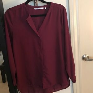 Chiffon maroon shirt