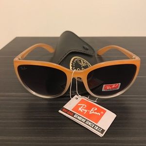 Orange ray bans