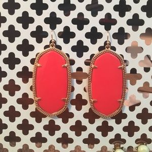 Red Kendra Scott Danielle Earrings