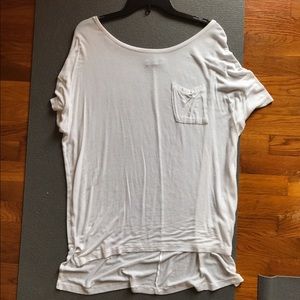 All-white beach shirt