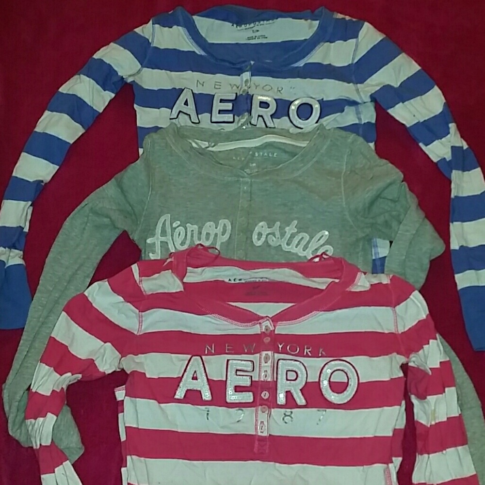All three Aeropostale shirts